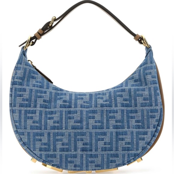 Fendi Handbags - ❌❌SOLD! NWT Fendi Fendigraphy Small Denim Shoulder Bag